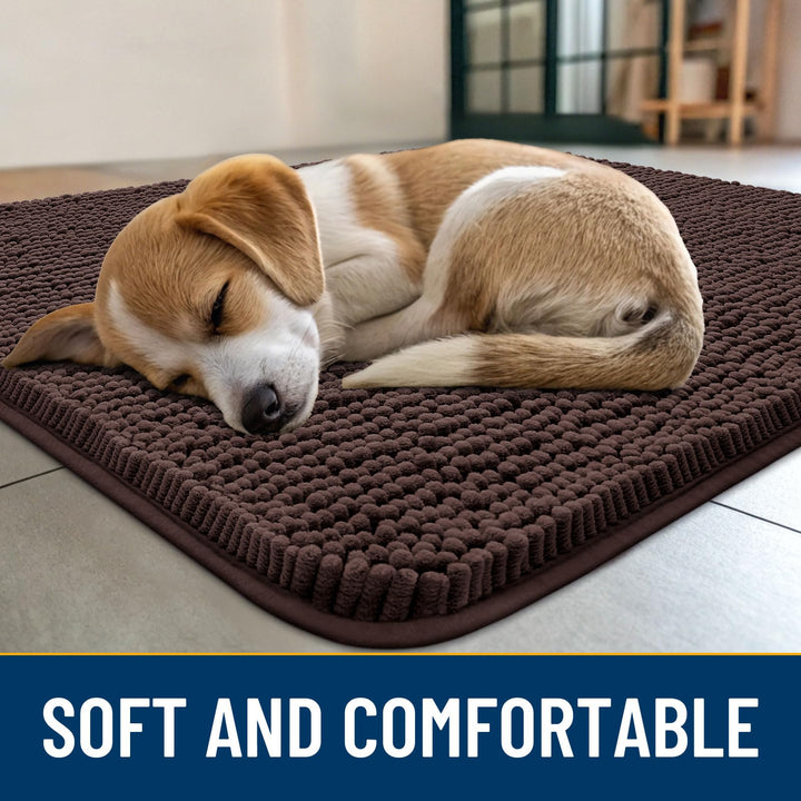 Smiry dog door mat traps dirt and mud at the doorstep