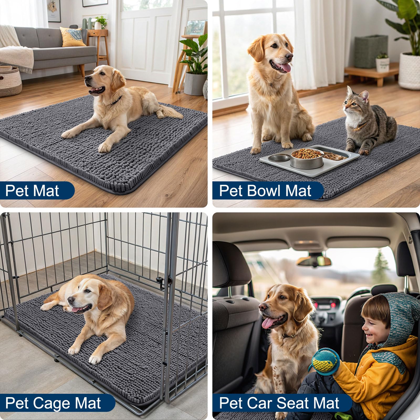 Smiry mat traps dirt and debris to keep interiors clean.