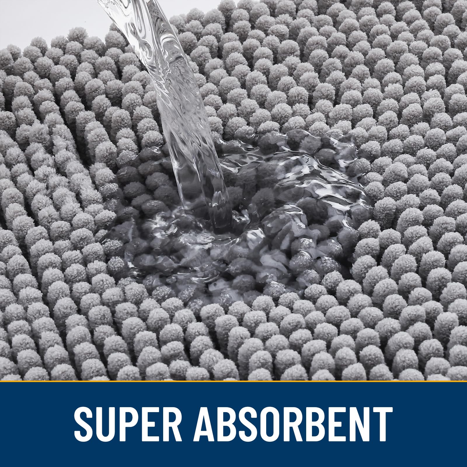 Smiry door mat with low-profile design fits under doors while trapping dirt.