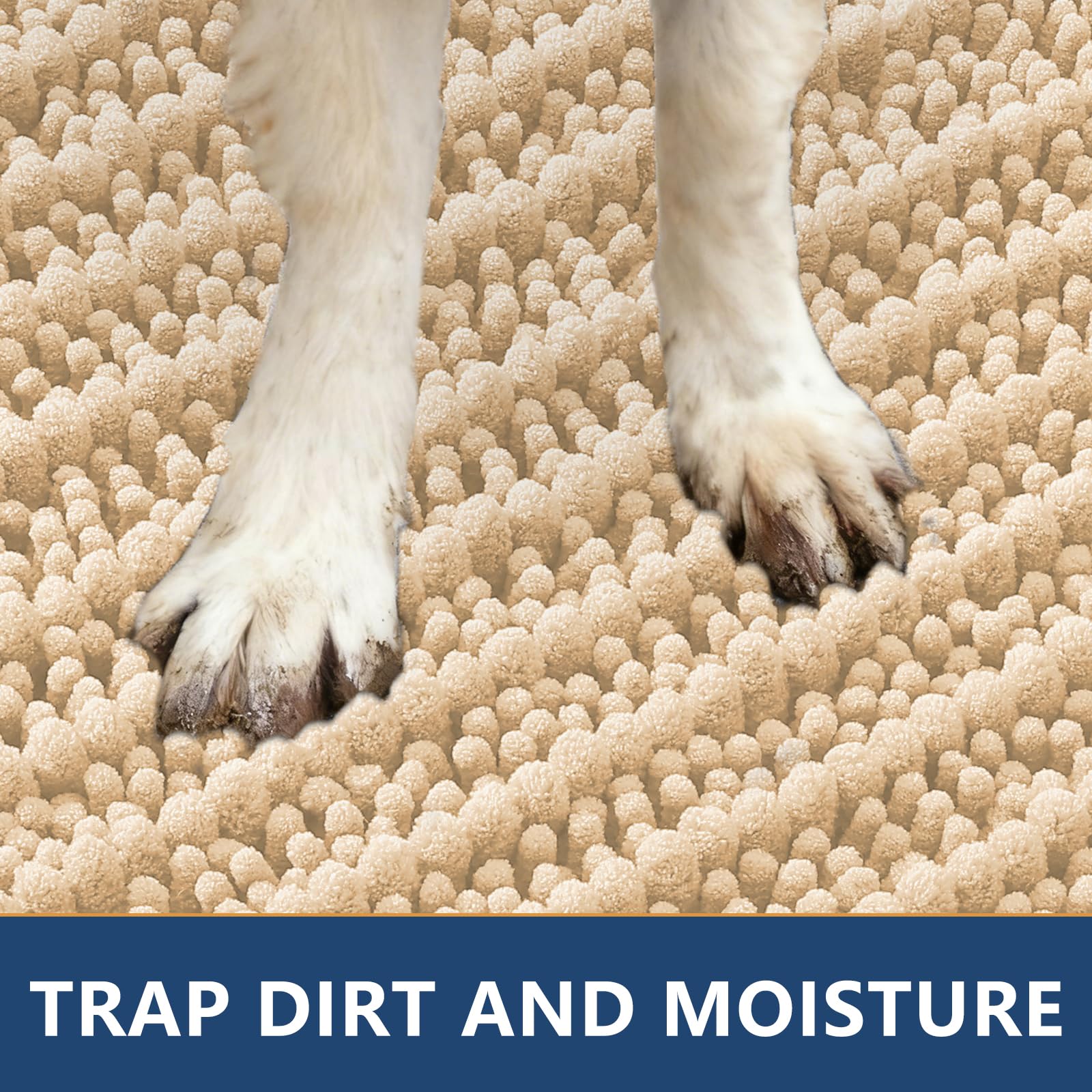 Smiry door mat low-profile design fits under most doors