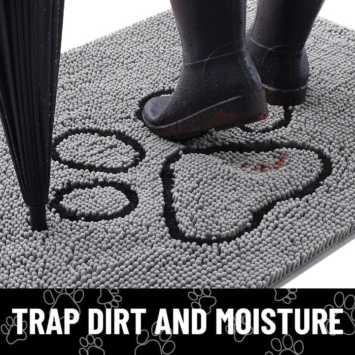 Smiry dog door mat soft-chenille texture adds comfort for pets and feet