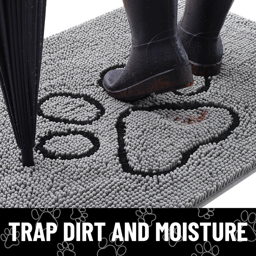Smiry dog door mat soft-chenille texture adds comfort for pets and feet