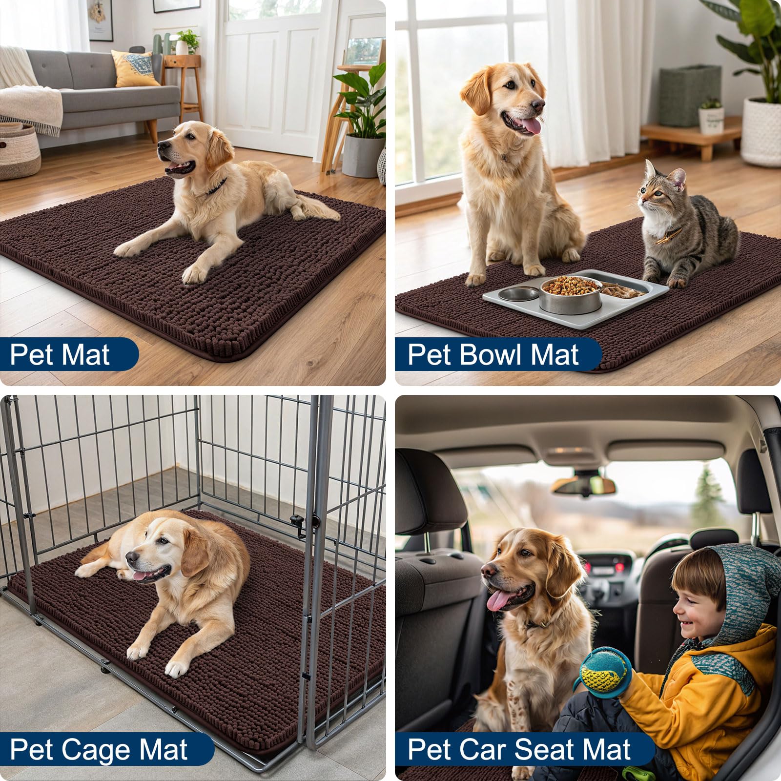 Smiry dog door mat easily machine washed for quick refresh