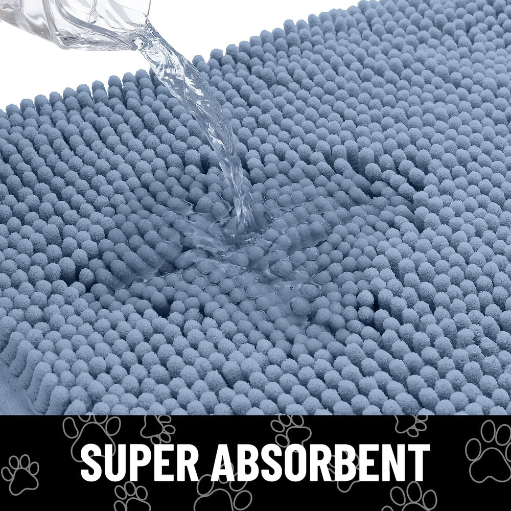 Smiry mat's low-profile design fits under doors smoothly