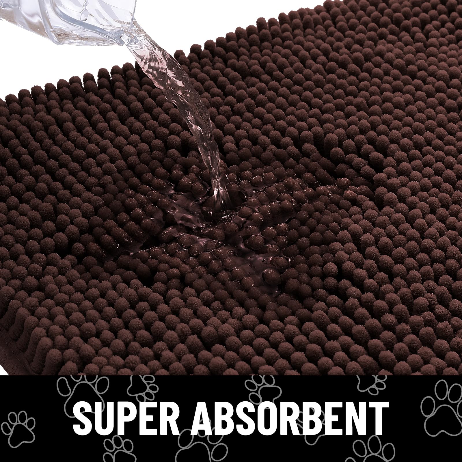 Smiry low-profile door mat fits under doors without snagging or tripping.
