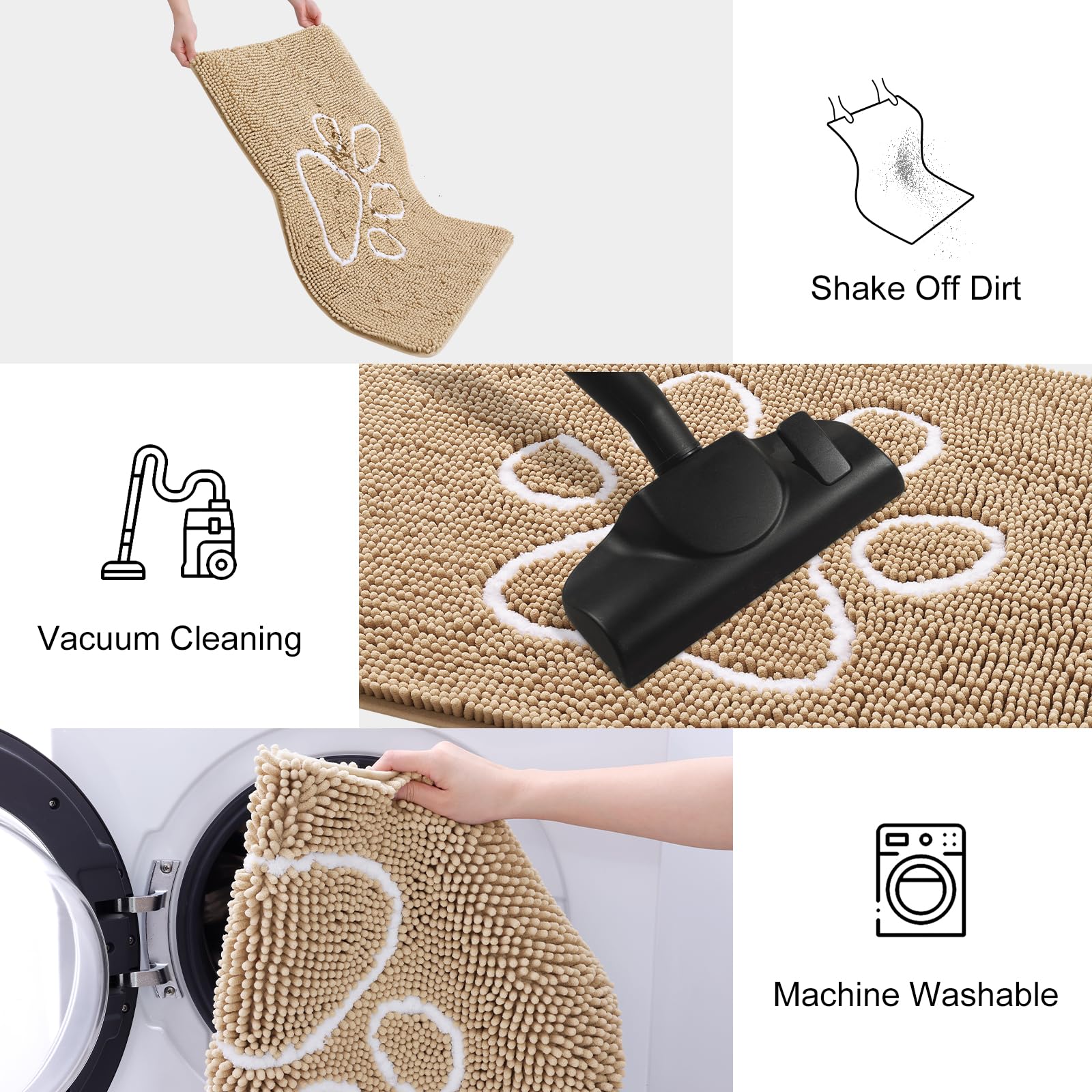 Smiry low-profile door mat fits under doors without snag