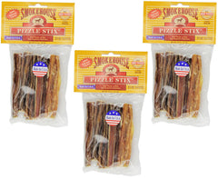 Smokehouse beef pizzle treat for dogs 4inch pack front enhances chew flavor and dental comfort