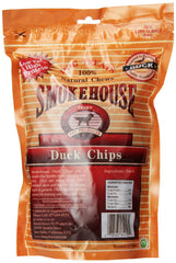 Smokehouse Treats Duck Chips treats ready for training rewards and tasty snacking