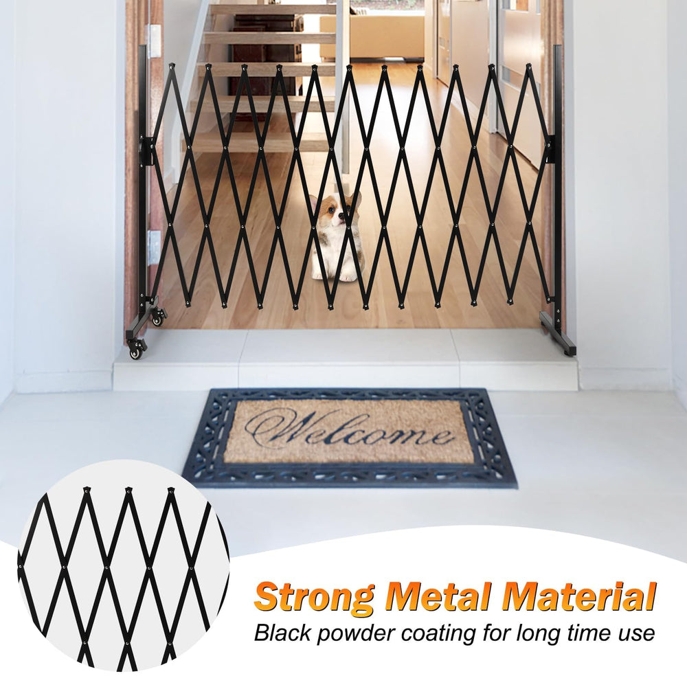 Smonter Expandable Barricade Gate on wheels with locking mechanism for easy movement