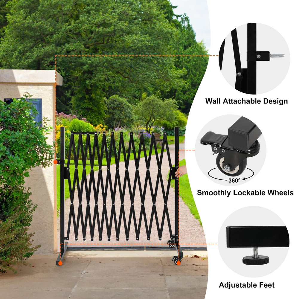 Smonter Expandable Barricade Gate folded flat for compact storage