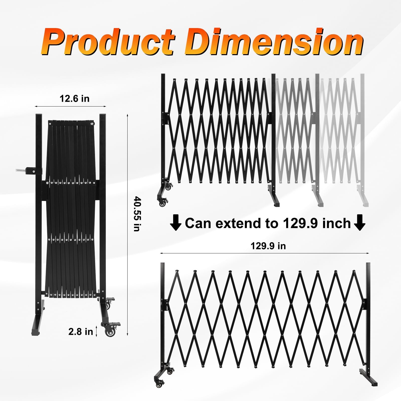 Smonter Expandable Barricade Gate outdoors protecting pets and plants with adjustable feet