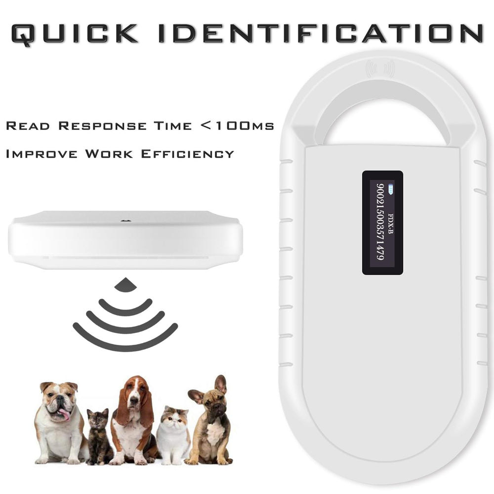 Smoostart Microchip Scanner stores up to 1000 records for efficient tracking