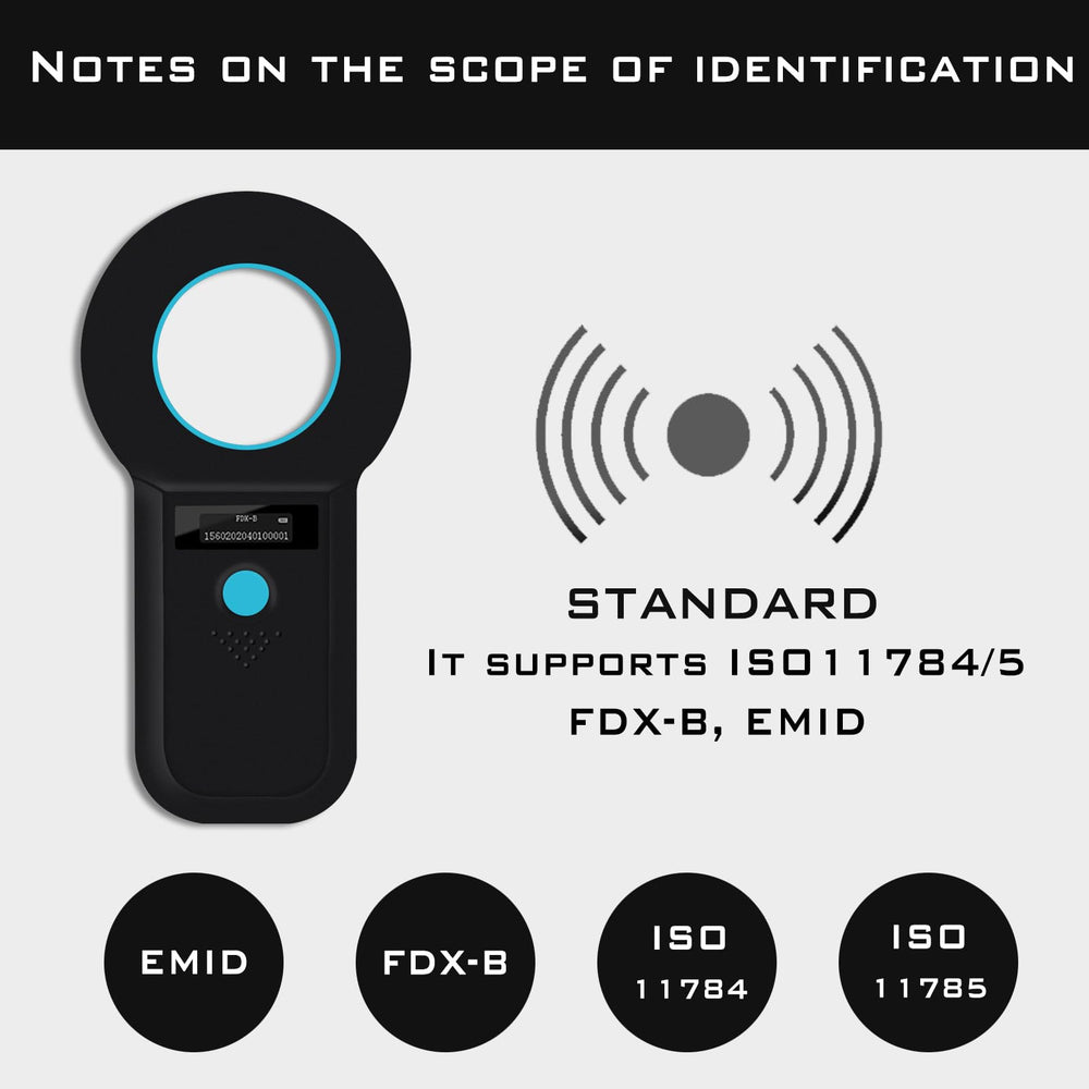 Close-up of scan in progress with fast recognition on the display.