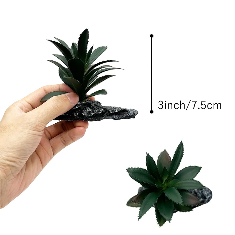 Smoothedo-Pets dark-green-3pcs decor helps conceal hides and equipment while maintaining access.