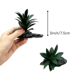 Smoothedo-Pets dark-green-3pcs decor helps conceal hides and equipment while maintaining access.