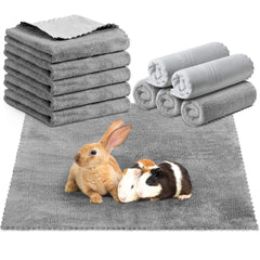 SmoothNovelty guinea pig blanket gray pack shows washable bedding for small pets