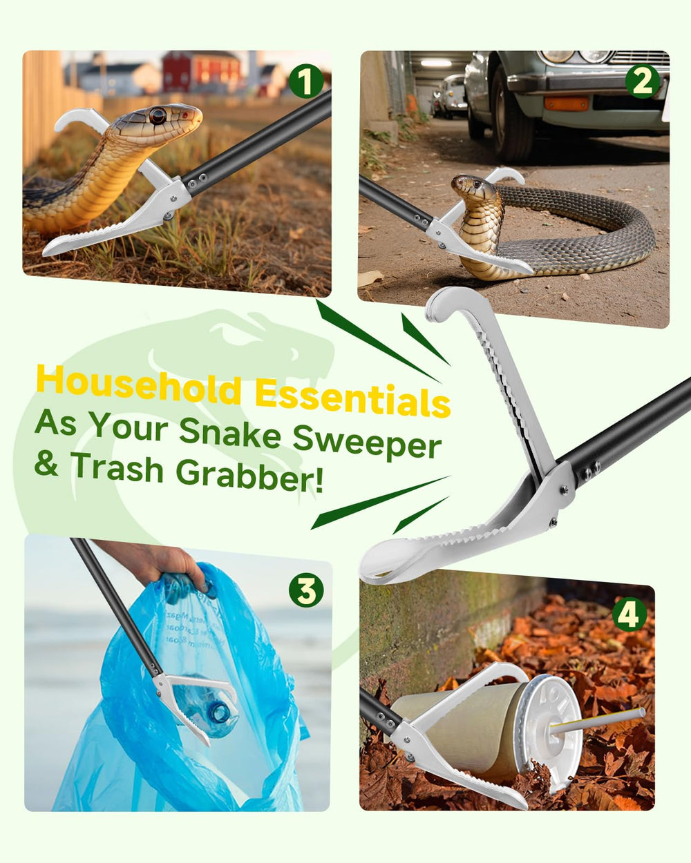 SMOQIO ergonomic grip supports comfortable one handed operation.