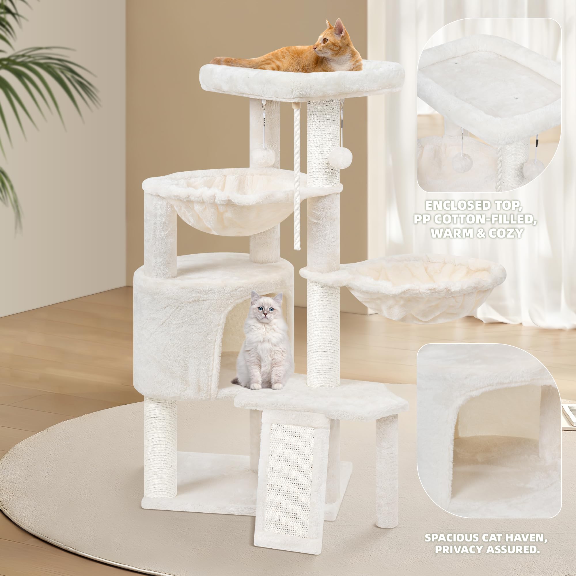 Smouatou Wang Xin natural sisal posts encourage healthy scratching and play.