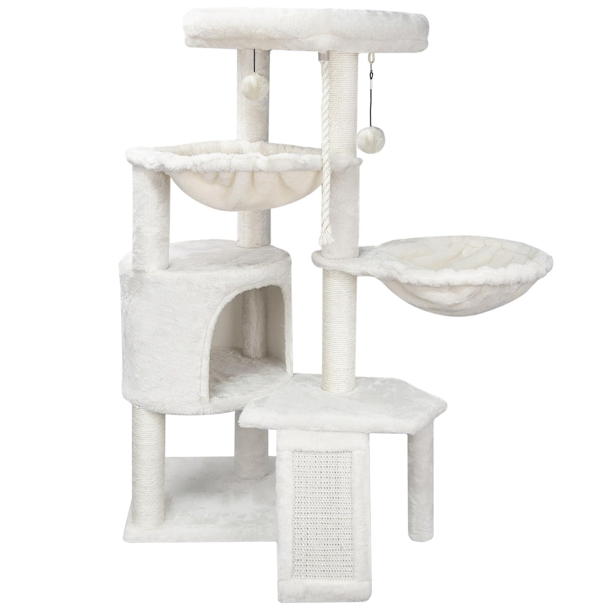 Smouatou Wang Xin cat tree top platform provides a cozy lookout for cats.