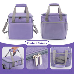 SMYV grooming bag stitching detail enhances durability for frequent use.