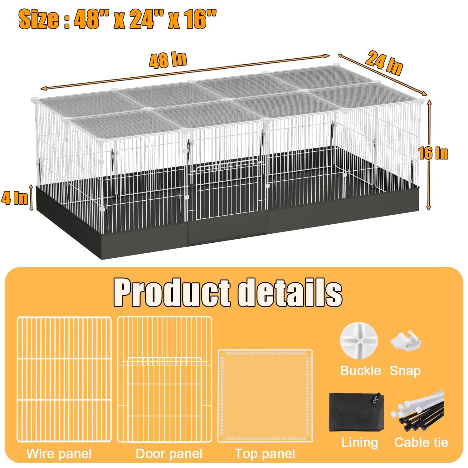 SNAAT modular layout demonstrating customizable cage configurations.
