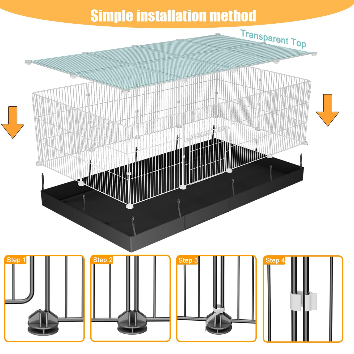 SNAAT secure hook connection for quick setup and cleaning.