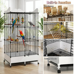 SNAAT bird cage bottom splash guard reduces seed scatter for cleaner floors.