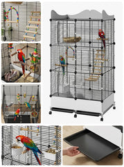 SNAAT includes essential bird accessories for immediate enrichment.