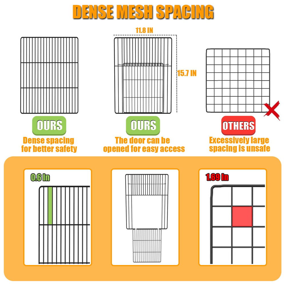 SNAAT convenient door opening design enables easy pet entry.