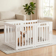 SNAAT dog playpen with door for easy access and secure enclosure.