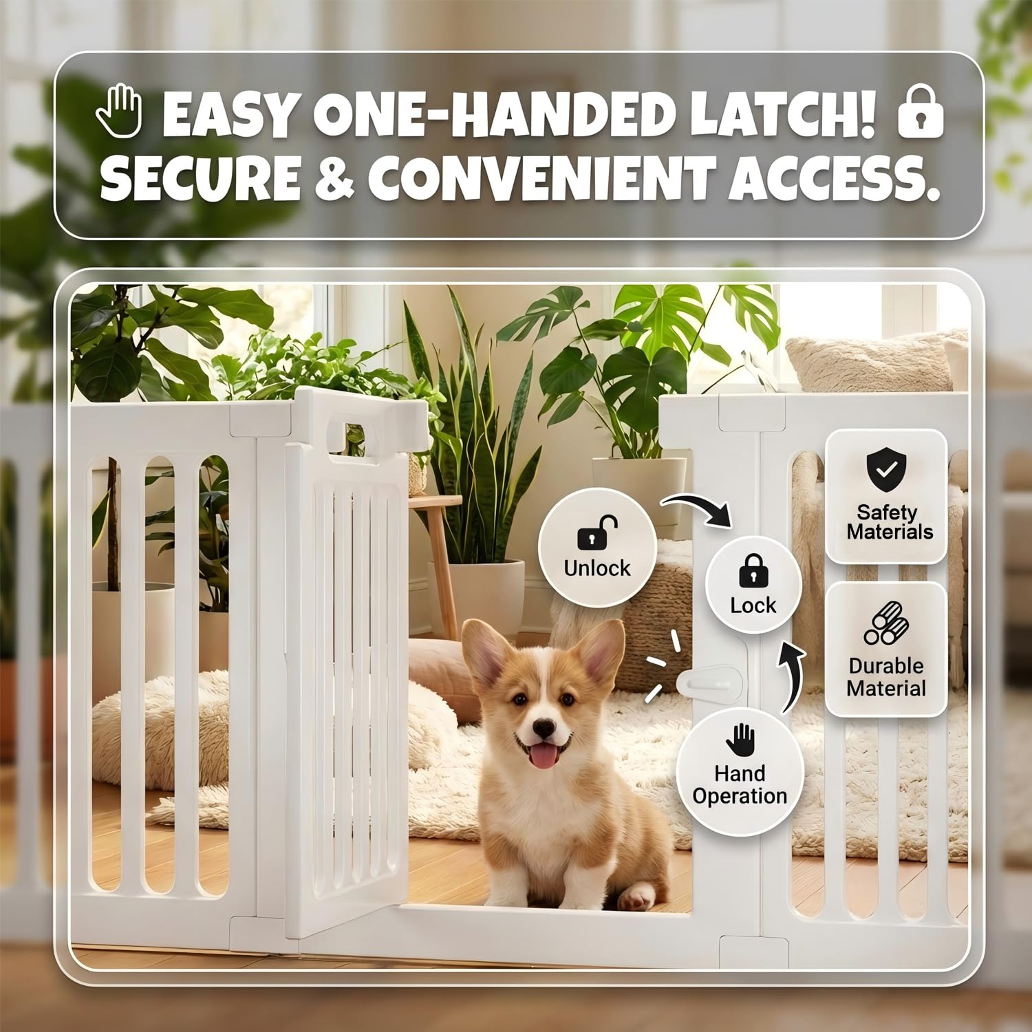 SNAAT dog playpen panel assembly shows quick tool-free setup for flexible layouts