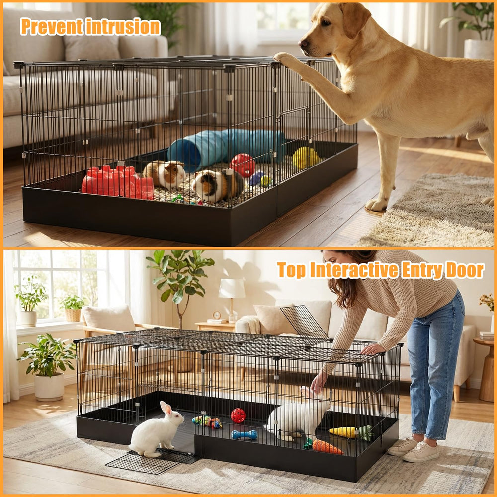 SNAAT guinea pig cage modular panels ready for custom layouts