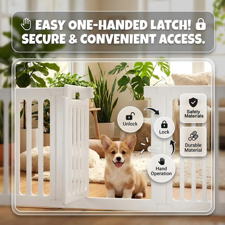 SNAAT portable dog playpen outdoors, ideal for yard or camping.