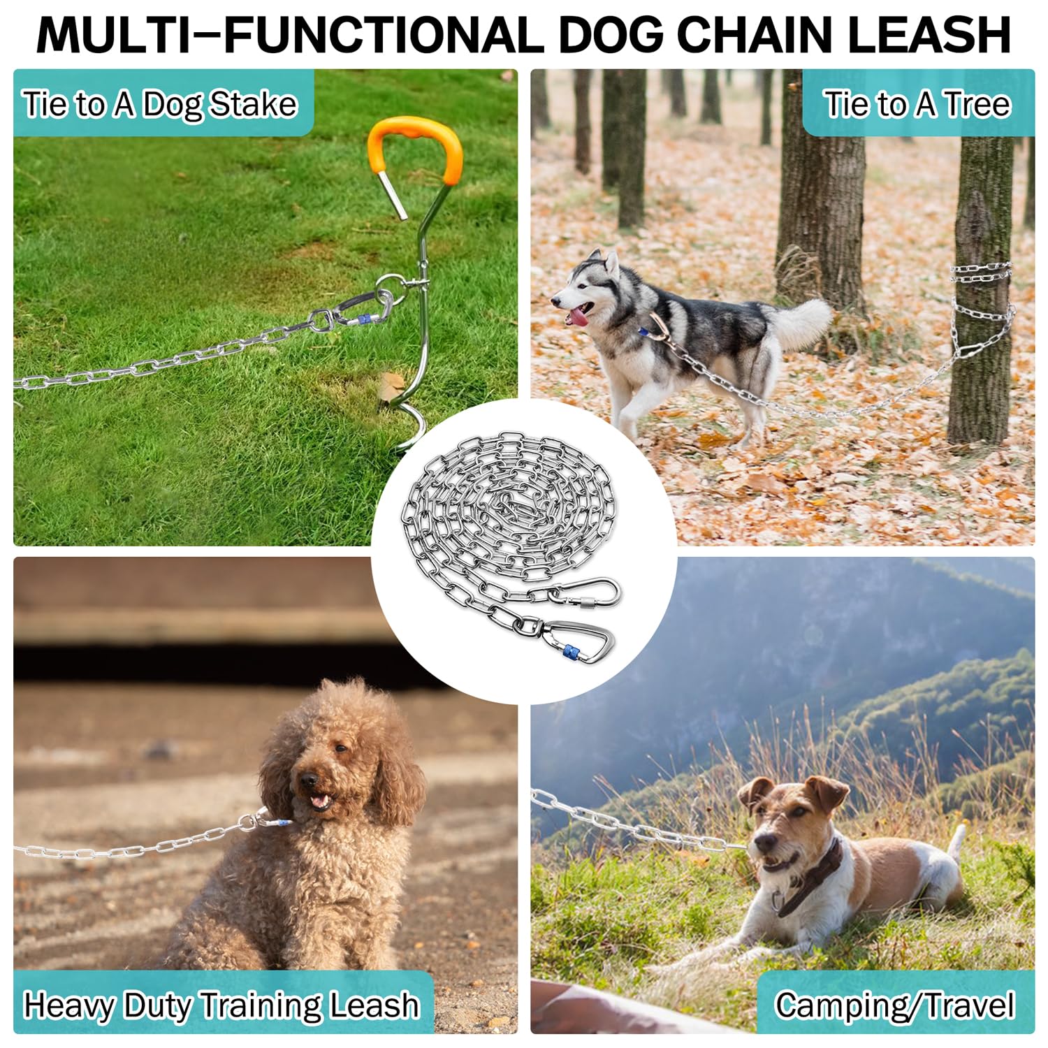 Snagle Paw 40ft length provides ample space for outdoor training.