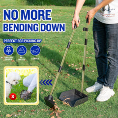 Snagle Paw adjustable handle reaches 38 inches for tall dog owners.