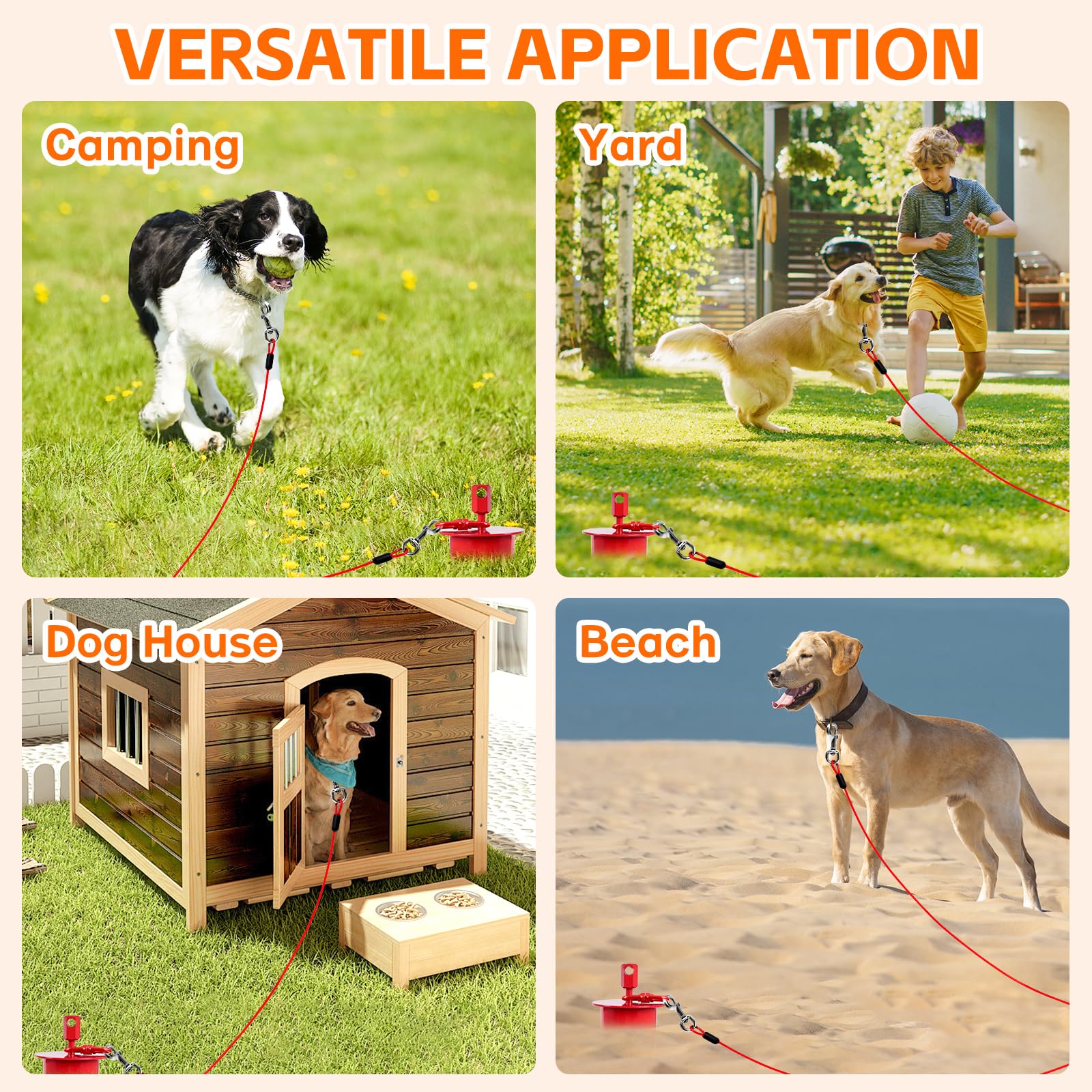 Snagle Paw-all-in-one-package includes stake, cable, rod, driver, bag, and carton.