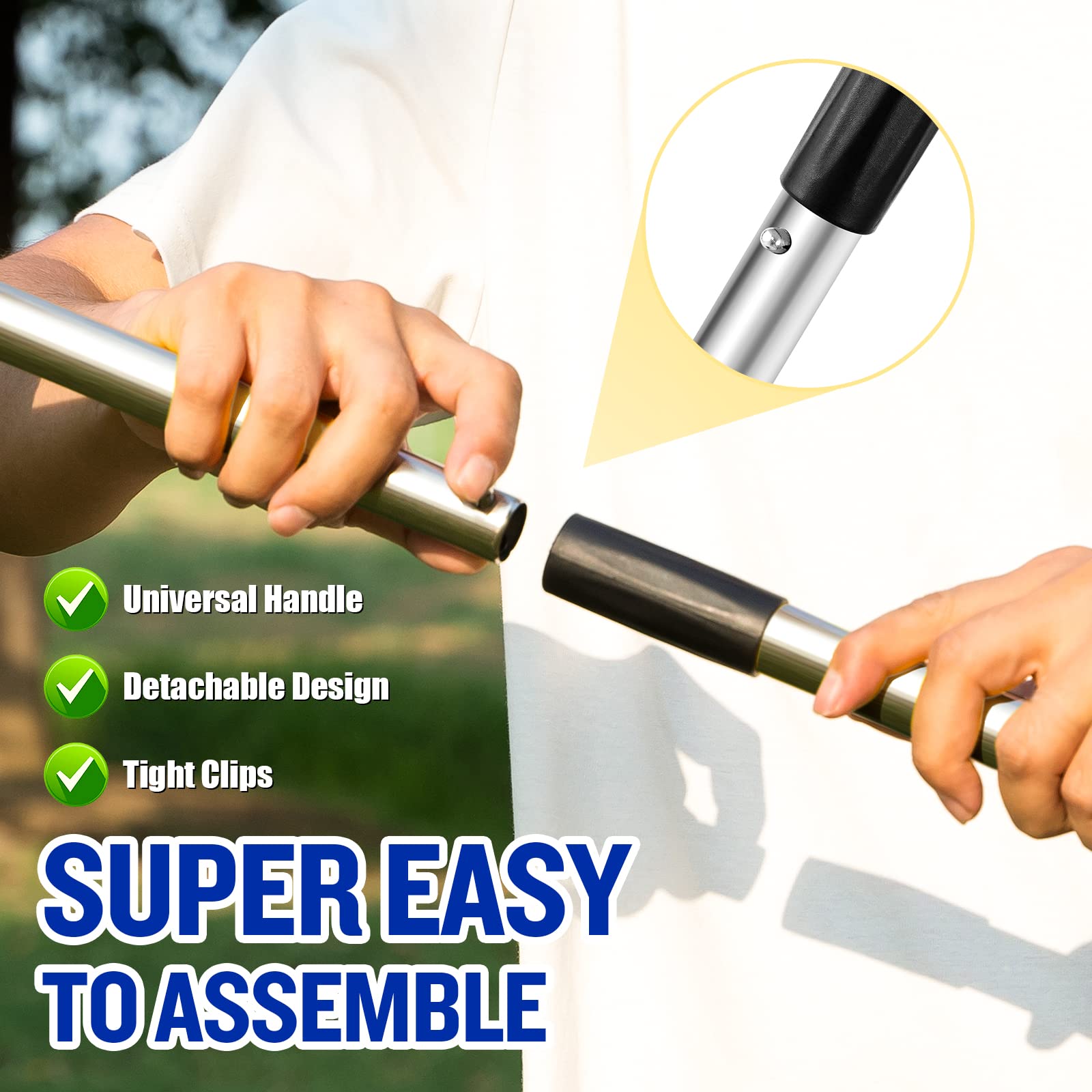 Snagle Paw aluminum tray, rake and spade for sturdy, lightweight use