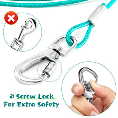 Snagle Paw anti-rust coating on hardware and cable for long outdoor life