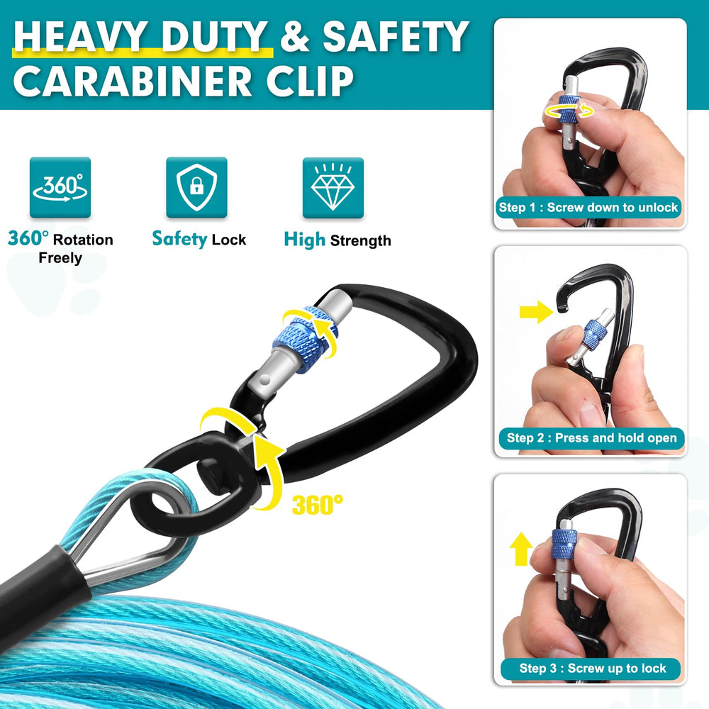 Snagle Paw chew-proof vinyl coating protects the cable during play