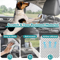 Snagle Paw foldable barrier enables quick setup between the 2nd and 3rd row.