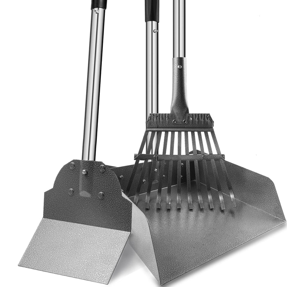 Snagle Paw pooper scooper with adjustable long handle for easy pickup on walks.