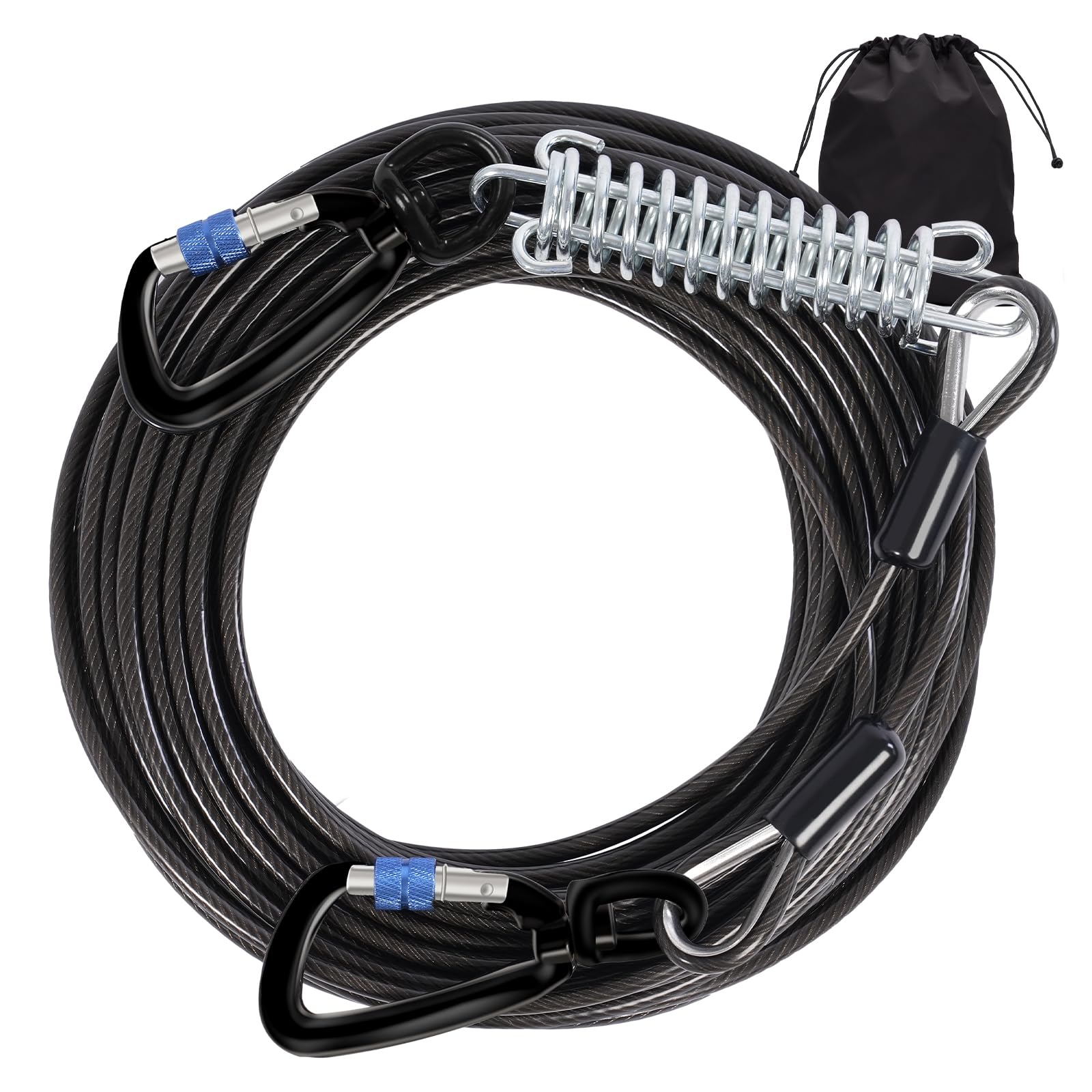 Snagle Paw dog tie-out cable with 30ft reach for safe outdoor exploration