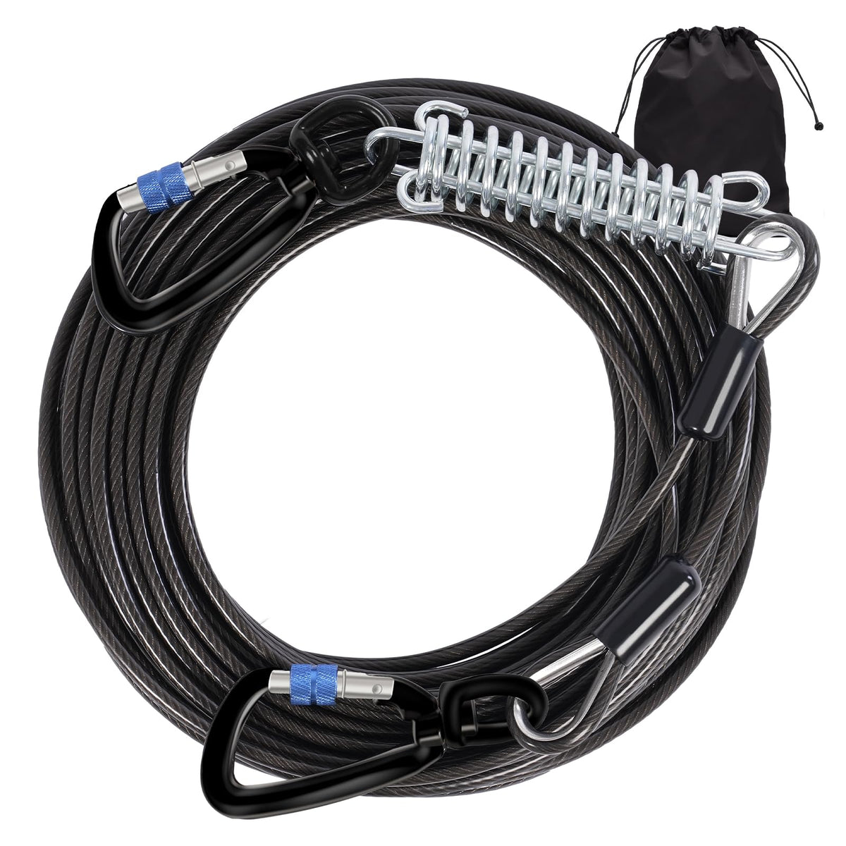 Snagle Paw dog tie-out cable with 30ft reach for safe outdoor exploration