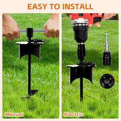 Easy installation with Snagle Paw tie-out stake and included rod