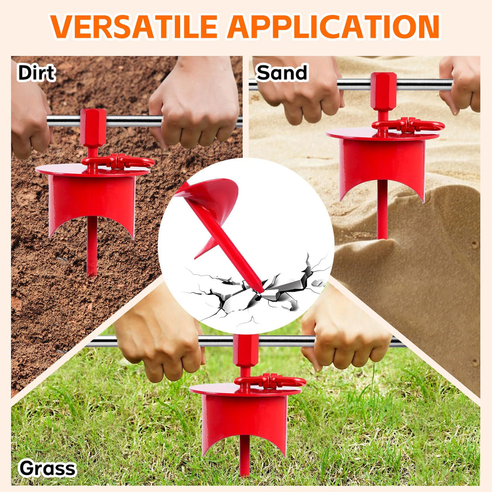 Snagle Paw-easy-installation-stake lets you drive by hand or with a drill.