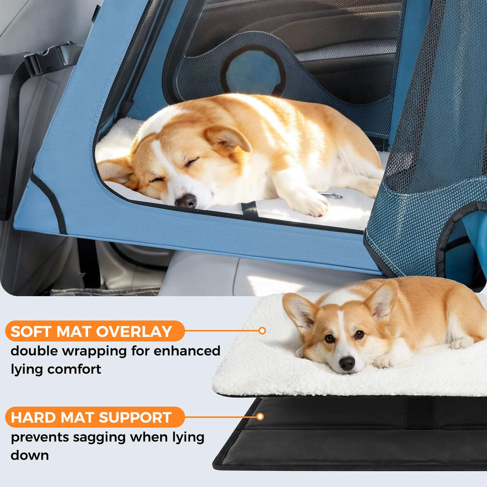 Snagle Paw feeding windows allow safe snacks without opening the crate