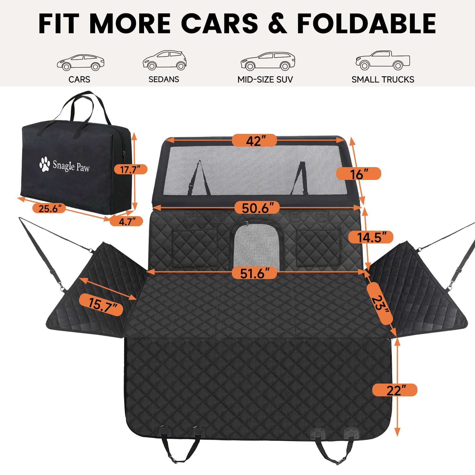 Snagle Paw foldable storage keeps your trunk organized after trips