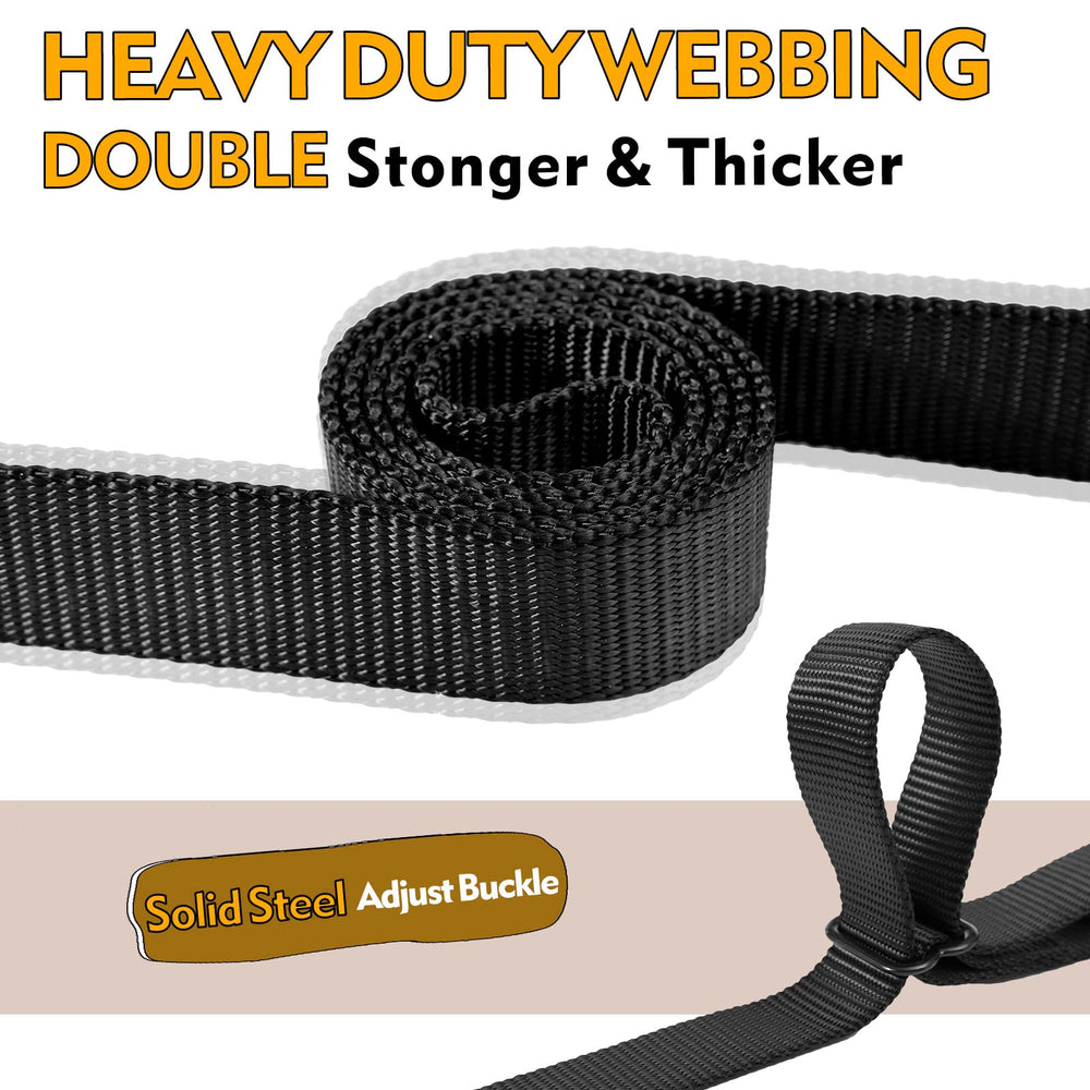 Snagle Paw 5-7.5 ft leash extended ready for different truck bed sizes.