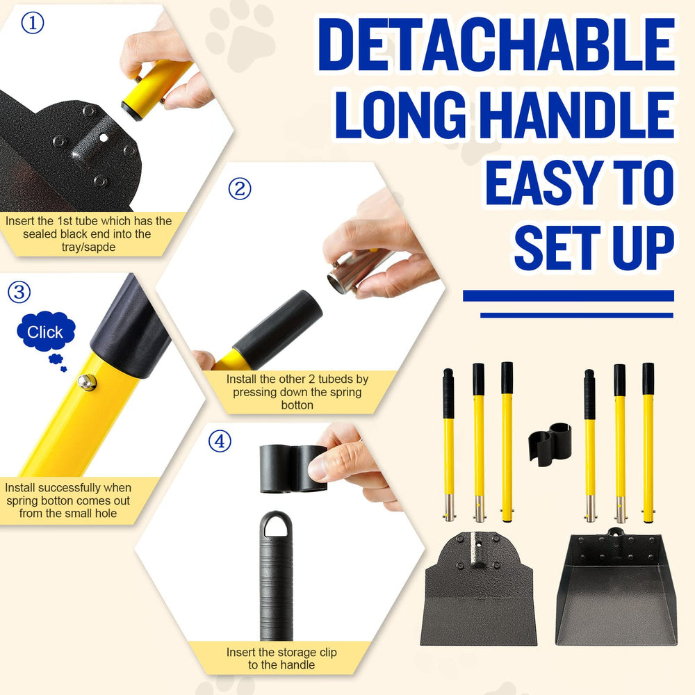 Snagle Paw clip-lock system keeps scooper stable during use