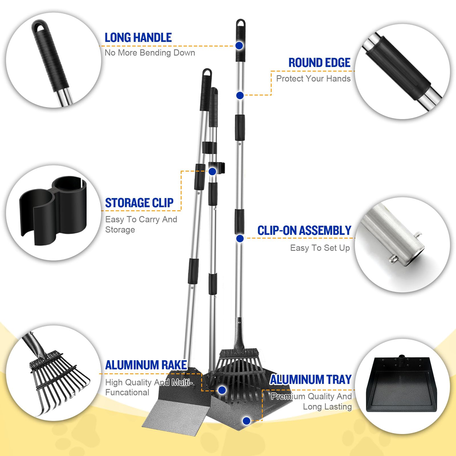 Snagle Paw spade tool for flat surfaces and kennels.